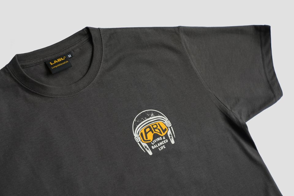 LABL HELMET CHARCOAL TEE